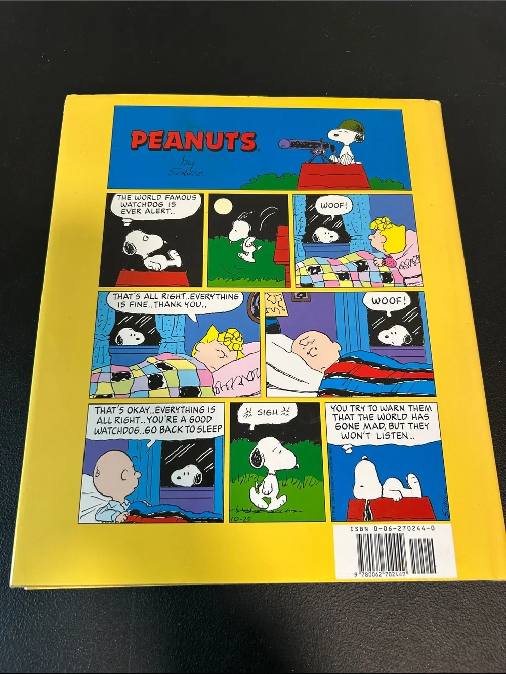 Peanuts Golden Celebration Coffee Table Book - Gold Cover. Charlie Brown